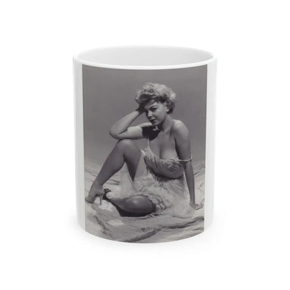 Barbara Nichols #258 (Vintage Female Icon) White Coffee Mug-11oz-Go Mug Yourself