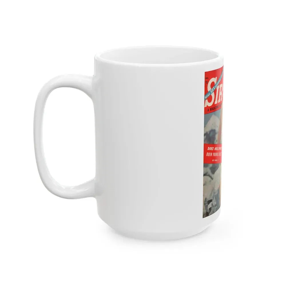 Barbara Nichols #259 - Mag. Cover (Vintage Female Icon) White Coffee Mug - Go Mug Yourself