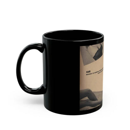 Barbara Nichols #267 - 1 Page with, 1 small B&W Photo & Caption from Cover Girls Models Mag. '53 (Vintage Female Icon) Black Coffee Mug - Go Mug Yourself