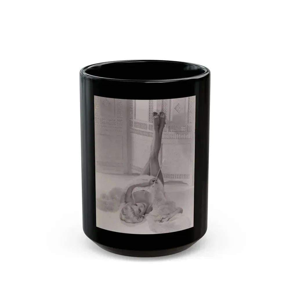Barbara Nichols #269 (Vintage Female Icon) Black Coffee Mug 15oz - Go Mug Yourself