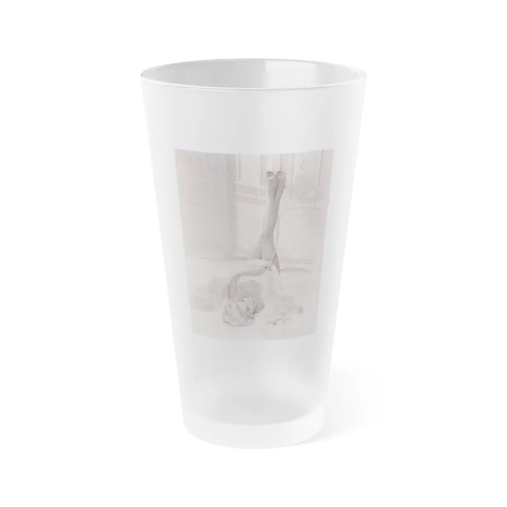 Barbara Nichols #269 (Vintage Female Icon) Frosted Pint Glass 16oz-16oz-Frosted-Go Mug Yourself