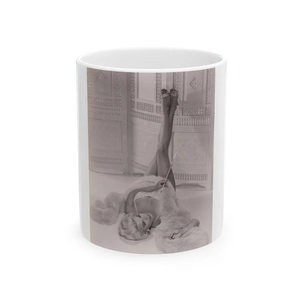 Barbara Nichols #269 (Vintage Female Icon) White Coffee Mug-11oz-Go Mug Yourself