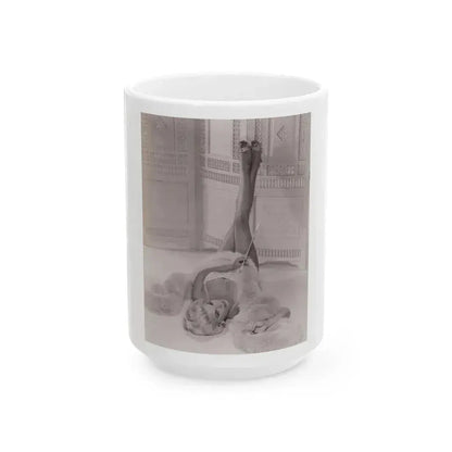 Barbara Nichols #269 (Vintage Female Icon) White Coffee Mug 15oz - Go Mug Yourself