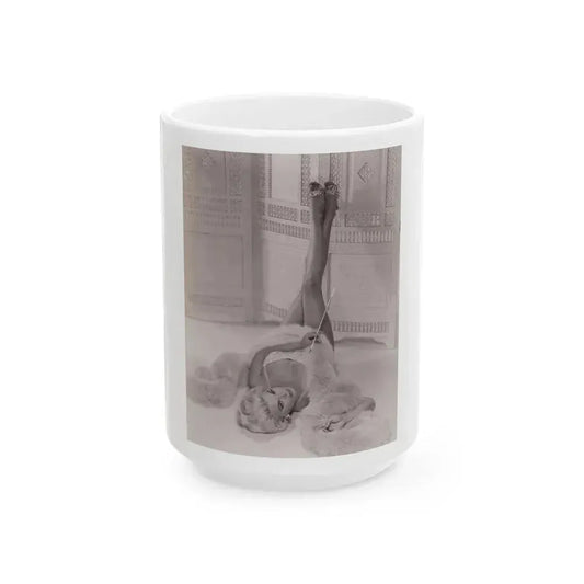 Barbara Nichols #269 (Vintage Female Icon) White Coffee Mug 15oz - Go Mug Yourself