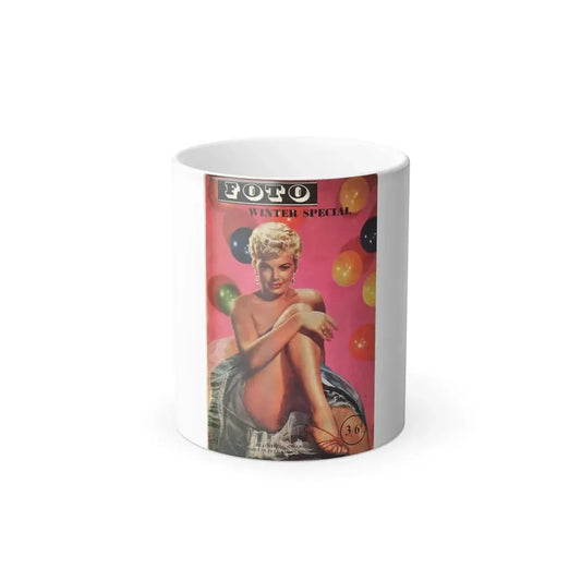 Barbara Nichols #27 - Mag. Cover (Vintage Female Icon) Color Changing Mug 11oz 11oz - Go Mug Yourself