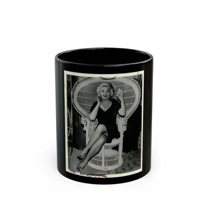 Barbara Nichols #271 (Vintage Female Icon) Black Coffee Mug 11oz - Go Mug Yourself