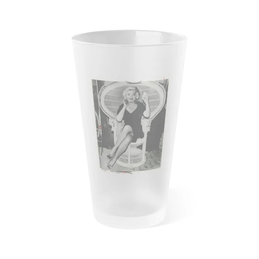 Barbara Nichols #271 (Vintage Female Icon) Frosted Pint Glass 16oz-16oz-Frosted-Go Mug Yourself