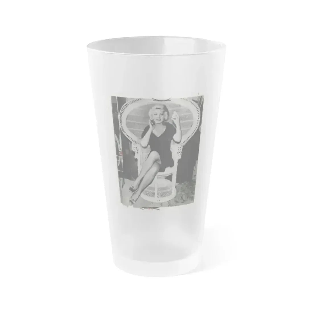Barbara Nichols #271 (Vintage Female Icon) Frosted Pint Glass 16oz 16oz Frosted - Go Mug Yourself