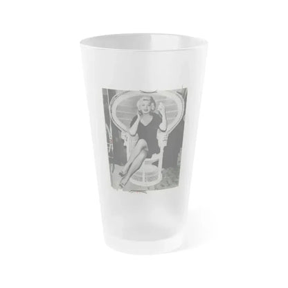 Barbara Nichols #271 (Vintage Female Icon) Frosted Pint Glass 16oz 16oz Frosted - Go Mug Yourself