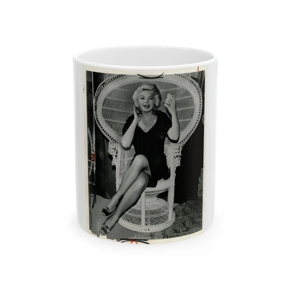 Barbara Nichols #271 (Vintage Female Icon) White Coffee Mug-11oz-Go Mug Yourself