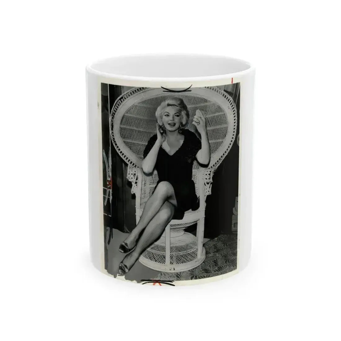 Barbara Nichols #271 (Vintage Female Icon) White Coffee Mug 11oz - Go Mug Yourself