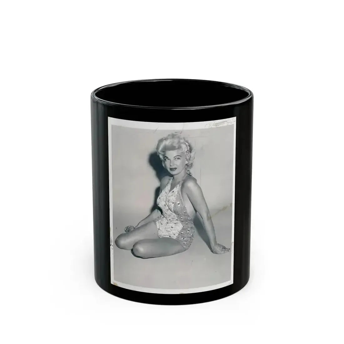 Barbara Nichols #280 (Vintage Female Icon) Black Coffee Mug 11oz - Go Mug Yourself
