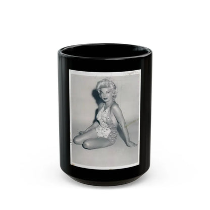 Barbara Nichols #280 (Vintage Female Icon) Black Coffee Mug-15oz-Go Mug Yourself