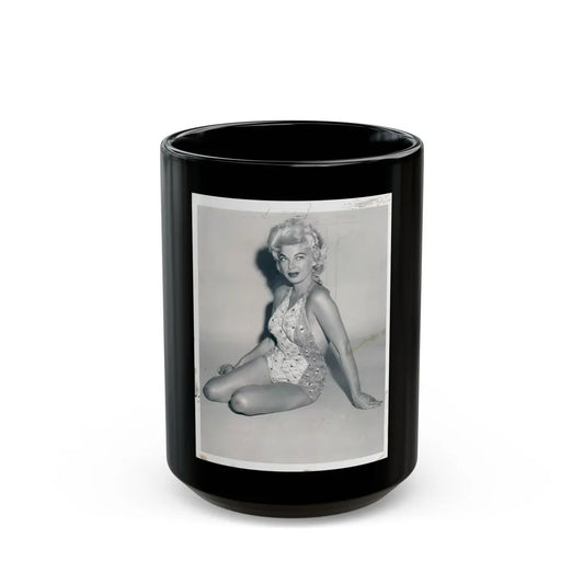 Barbara Nichols #280 (Vintage Female Icon) Black Coffee Mug-15oz-Go Mug Yourself