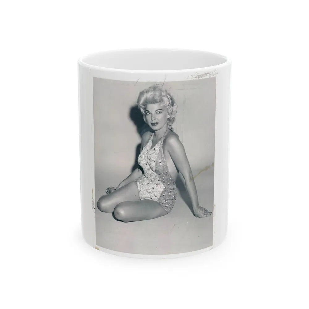 Barbara Nichols #280 (Vintage Female Icon) White Coffee Mug-11oz-Go Mug Yourself