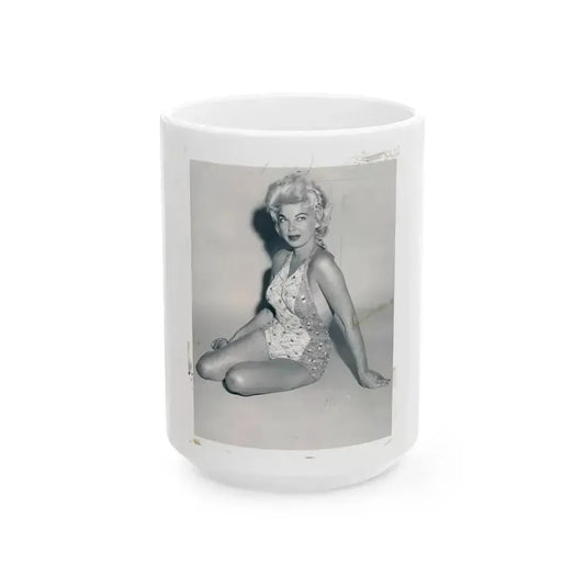 Barbara Nichols #280 (Vintage Female Icon) White Coffee Mug 15oz - Go Mug Yourself