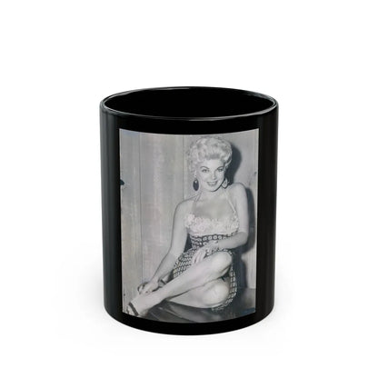 Barbara Nichols #283 (Vintage Female Icon) Black Coffee Mug-11oz-Go Mug Yourself