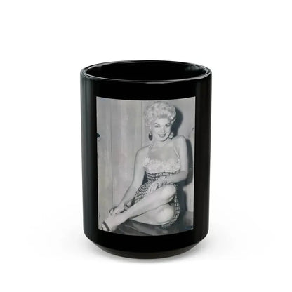 Barbara Nichols #283 (Vintage Female Icon) Black Coffee Mug 15oz - Go Mug Yourself