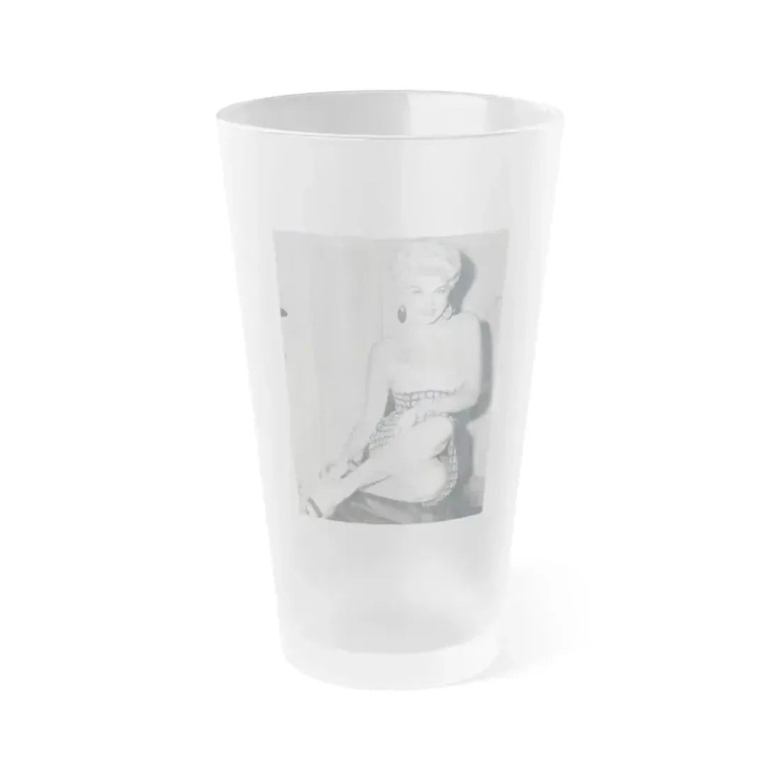 Barbara Nichols #283 (Vintage Female Icon) Frosted Pint Glass 16oz 16oz Frosted - Go Mug Yourself