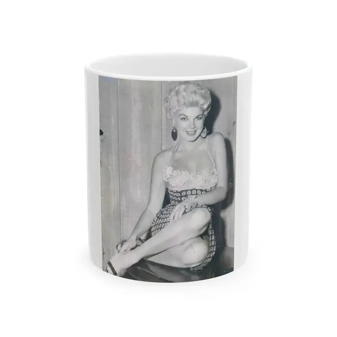 Barbara Nichols #283 (Vintage Female Icon) White Coffee Mug 11oz - Go Mug Yourself