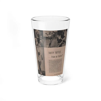 Barbara Nichols #285 - Page 1 of 2 with, 4 B&W Photos & Article from Earl Wilson's Showgirls Mag. '56 (Vintage Female Icon) Pint Glass 16oz 16oz - Go Mug Yourself
