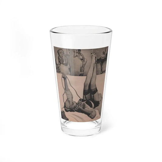 Barbara Nichols #286 - Page 2 of 2 with, 4 B&W Photos from Earl Wilson's Showgirls Mag. '56 (Vintage Female Icon) Pint Glass 16oz 16oz - Go Mug Yourself