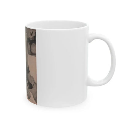 Barbara Nichols #286 - Page 2 of 2 with, 4 B&W Photos from Earl Wilson's Showgirls Mag. '56 (Vintage Female Icon) White Coffee Mug - Go Mug Yourself