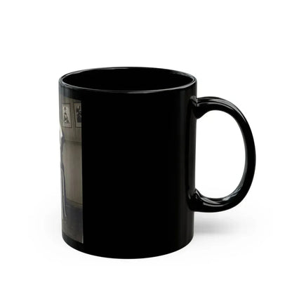 Barbara Nichols #287 (Vintage Female Icon) Black Coffee Mug - Go Mug Yourself