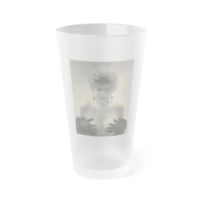 Barbara Nichols #296 (Vintage Female Icon) Frosted Pint Glass 16oz 16oz Frosted - Go Mug Yourself