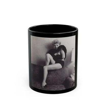 Barbara Nichols #297 (Vintage Female Icon) Black Coffee Mug 11oz - Go Mug Yourself