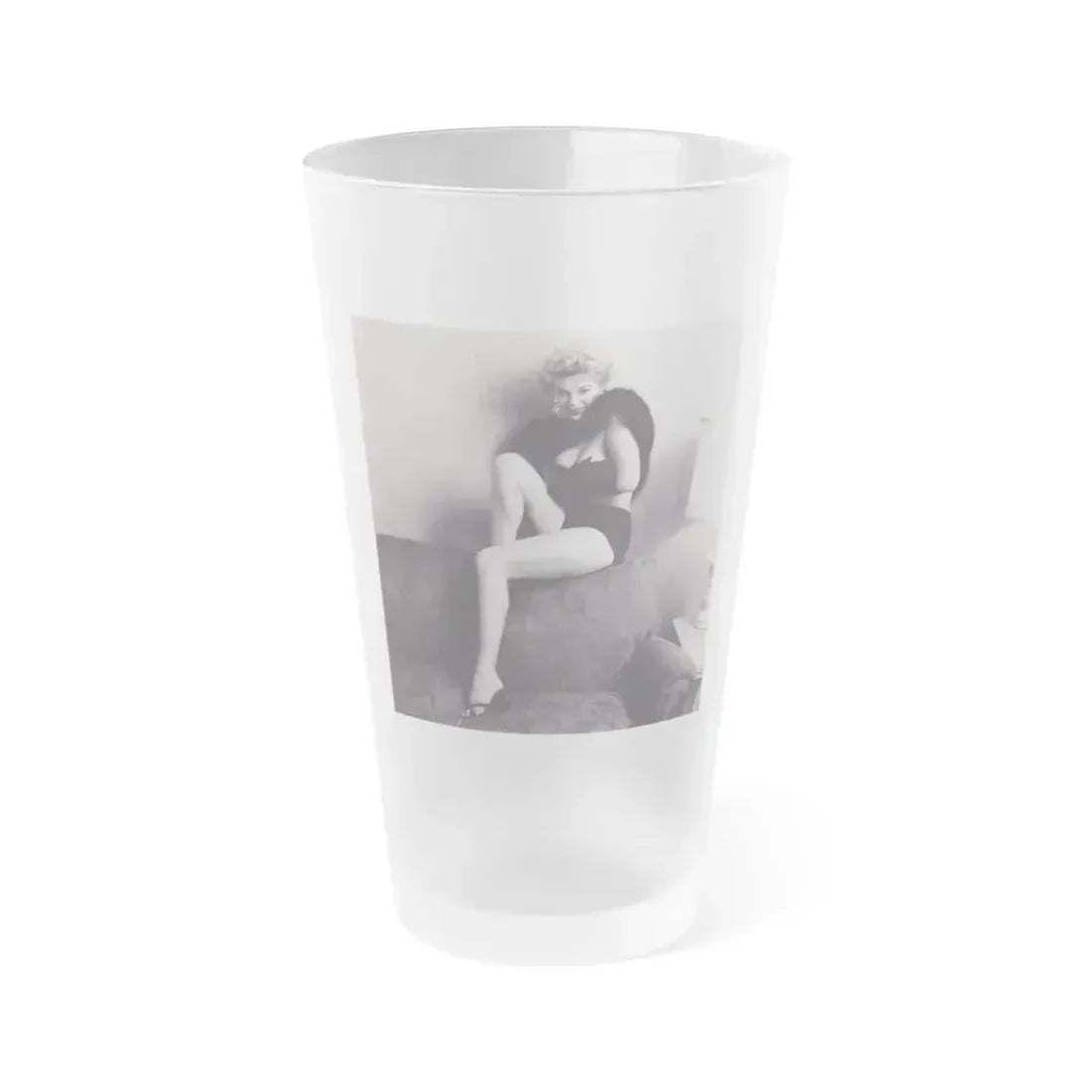 Barbara Nichols #297 (Vintage Female Icon) Frosted Pint Glass 16oz 16oz Frosted - Go Mug Yourself