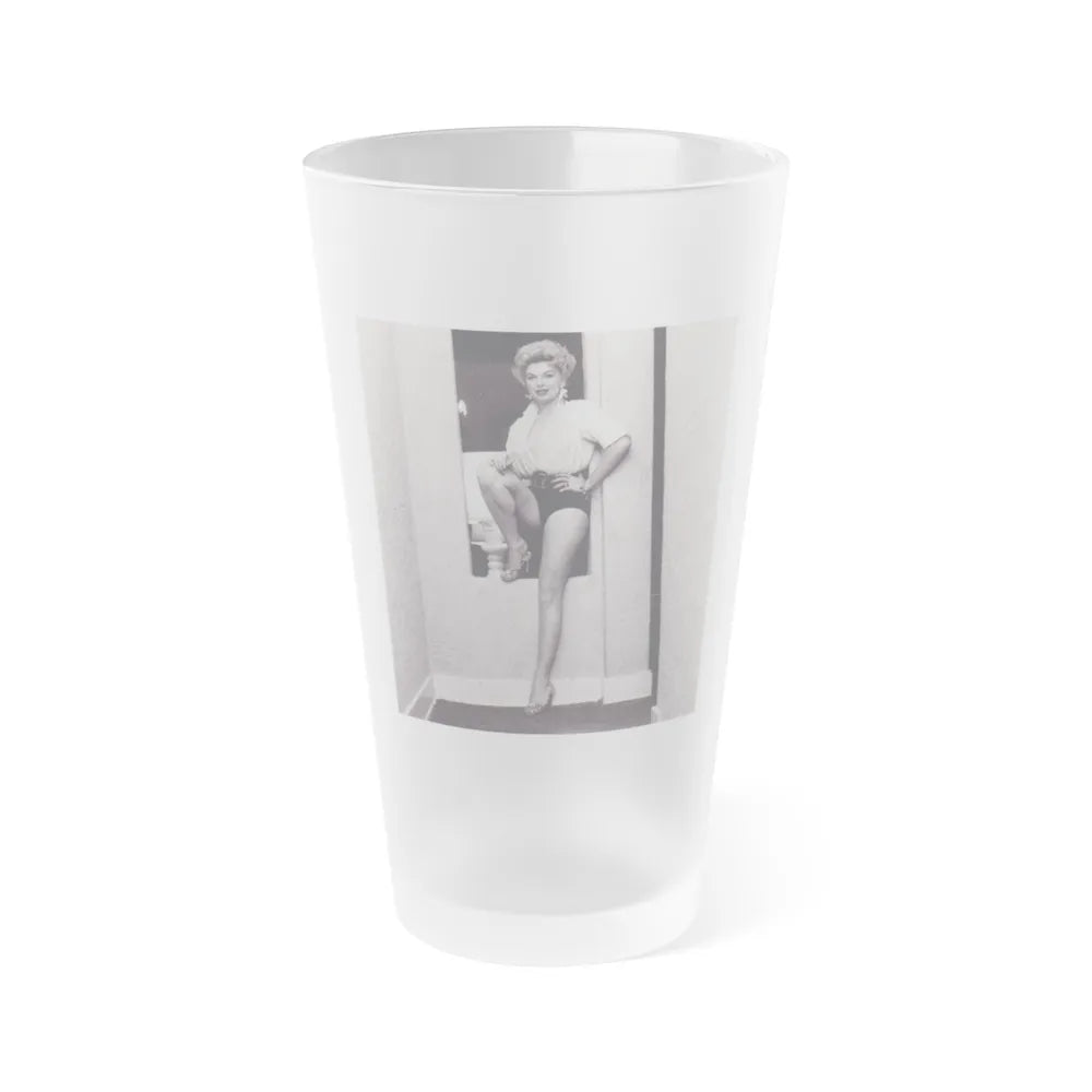 Barbara Nichols #298 (Vintage Female Icon) Frosted Pint Glass 16oz-16oz-Frosted-Go Mug Yourself