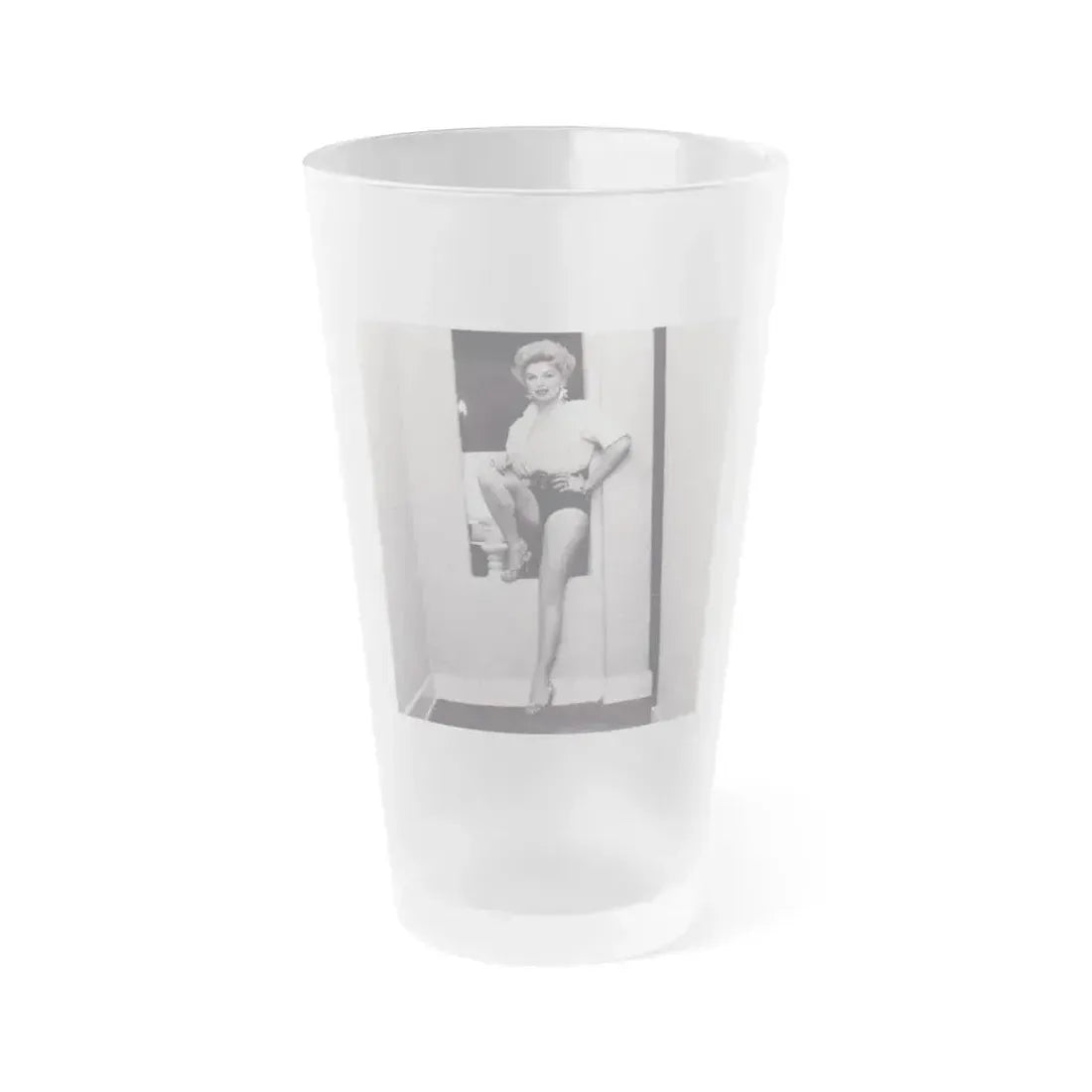 Barbara Nichols #298 (Vintage Female Icon) Frosted Pint Glass 16oz 16oz Frosted - Go Mug Yourself