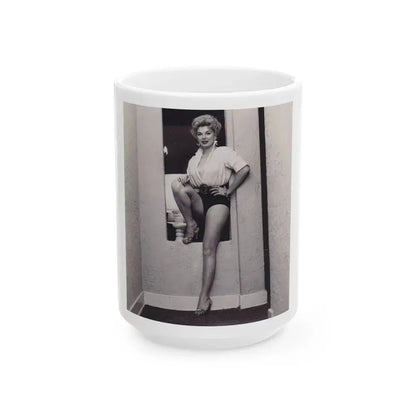Barbara Nichols #298 (Vintage Female Icon) White Coffee Mug 15oz - Go Mug Yourself