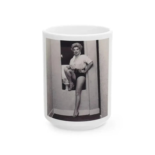 Barbara Nichols #298 (Vintage Female Icon) White Coffee Mug 15oz - Go Mug Yourself