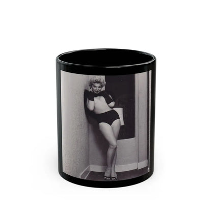 Barbara Nichols #300 (Vintage Female Icon) Black Coffee Mug-11oz-Go Mug Yourself