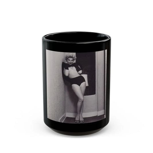 Barbara Nichols #300 (Vintage Female Icon) Black Coffee Mug-15oz-Go Mug Yourself