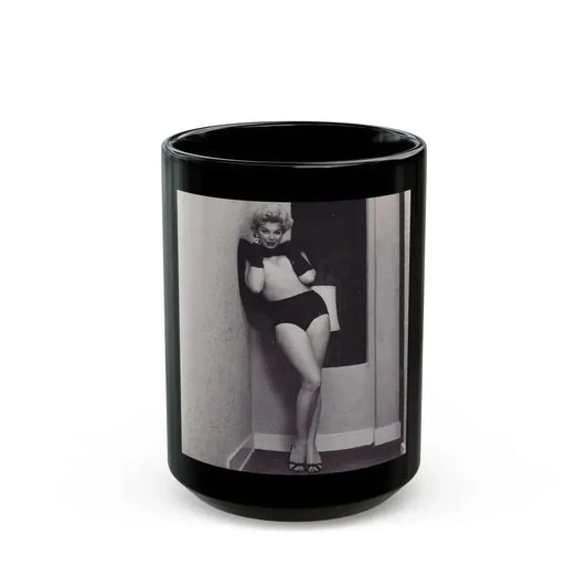 Barbara Nichols #300 (Vintage Female Icon) Black Coffee Mug 15oz - Go Mug Yourself