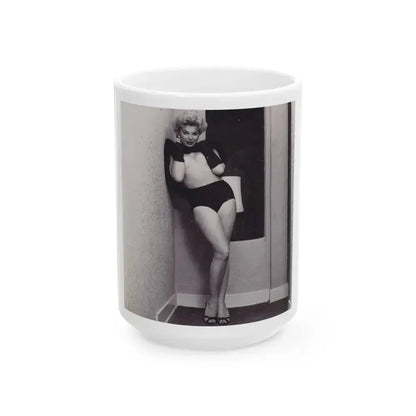 Barbara Nichols #300 (Vintage Female Icon) White Coffee Mug 15oz - Go Mug Yourself