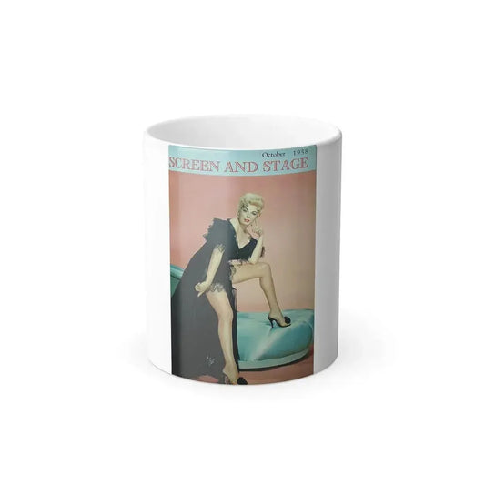 Barbara Nichols #301 - Mag. Cover (Vintage Female Icon) Color Changing Mug 11oz 11oz - Go Mug Yourself