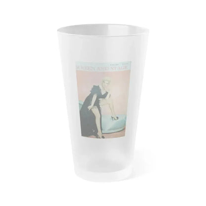 Barbara Nichols #301 - Mag. Cover (Vintage Female Icon) Frosted Pint Glass 16oz 16oz Frosted - Go Mug Yourself