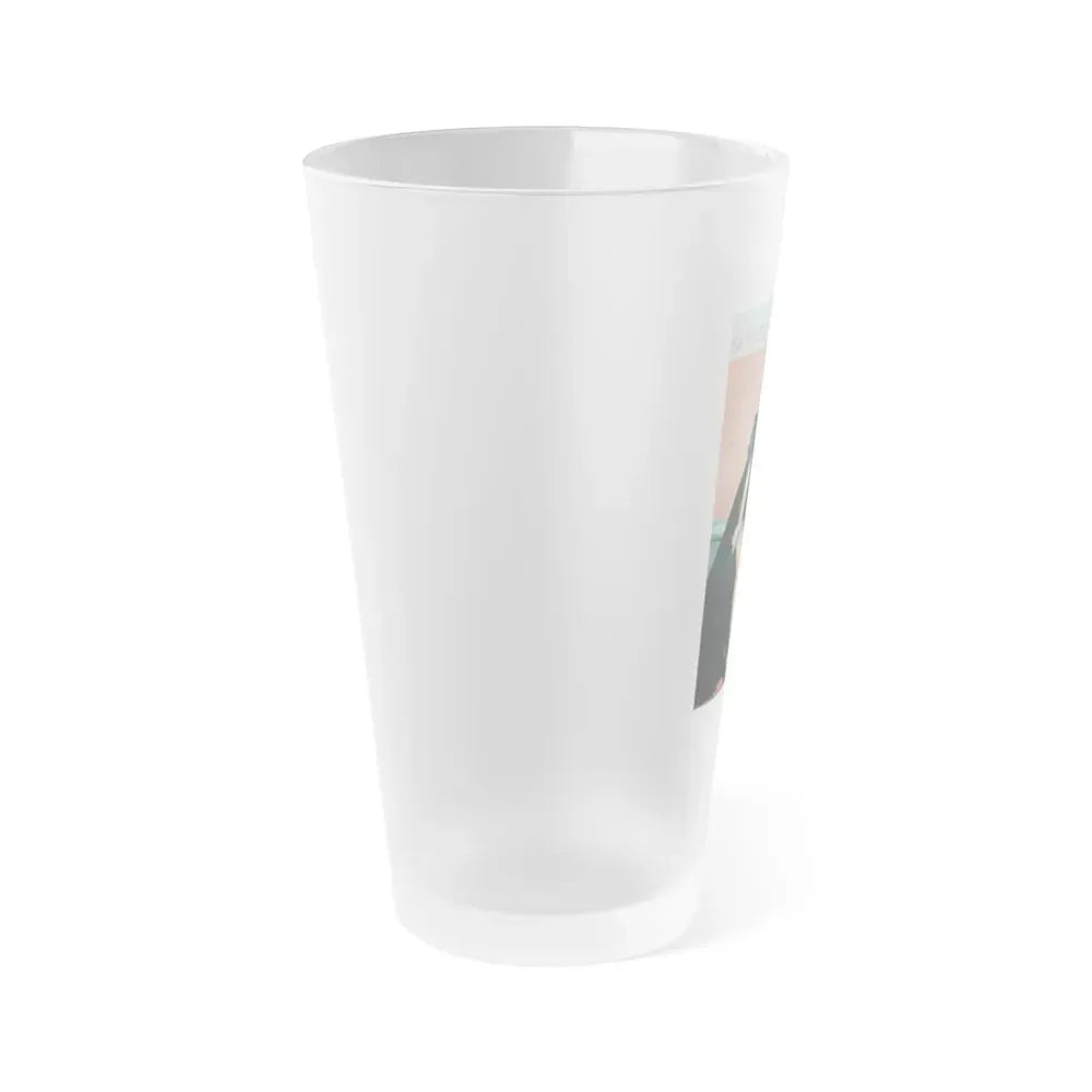 Barbara Nichols #301 - Mag. Cover (Vintage Female Icon) Frosted Pint Glass 16oz - Go Mug Yourself