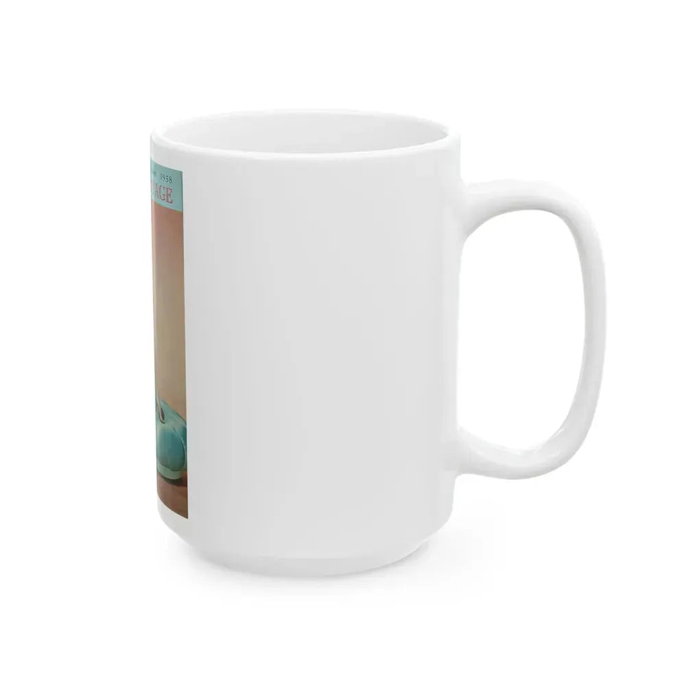 Barbara Nichols #301 - Mag. Cover (Vintage Female Icon) White Coffee Mug - Go Mug Yourself