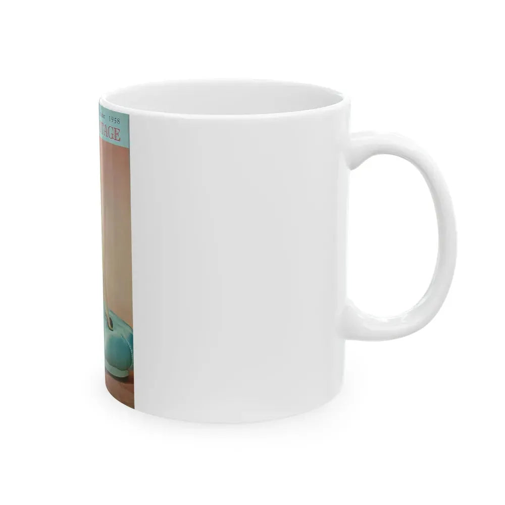 Barbara Nichols #301 - Mag. Cover (Vintage Female Icon) White Coffee Mug - Go Mug Yourself