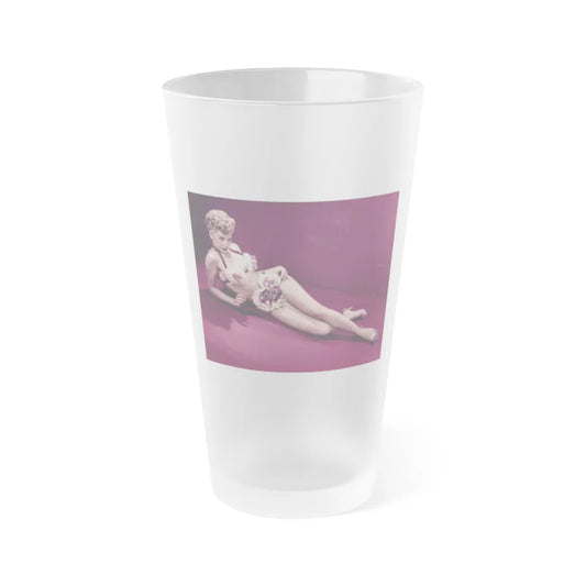 Barbara Nichols #302 (Vintage Female Icon) Frosted Pint Glass 16oz-16oz-Frosted-Go Mug Yourself