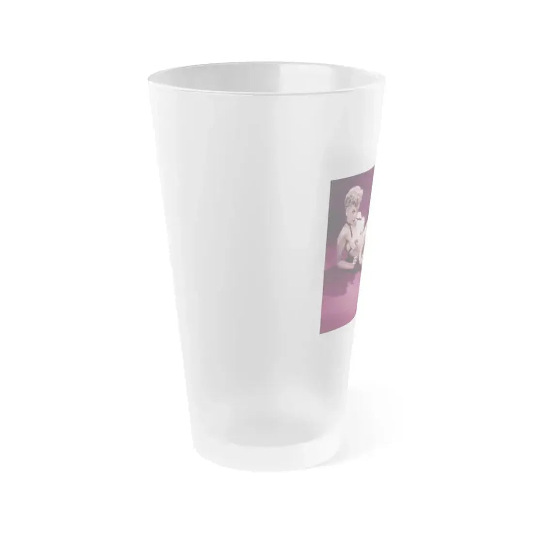 Barbara Nichols #302 (Vintage Female Icon) Frosted Pint Glass 16oz - Go Mug Yourself
