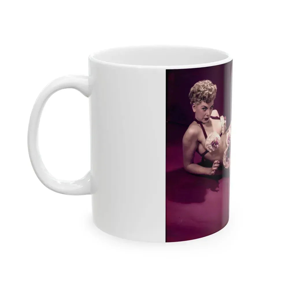 Barbara Nichols #302 (Vintage Female Icon) White Coffee Mug - Go Mug Yourself