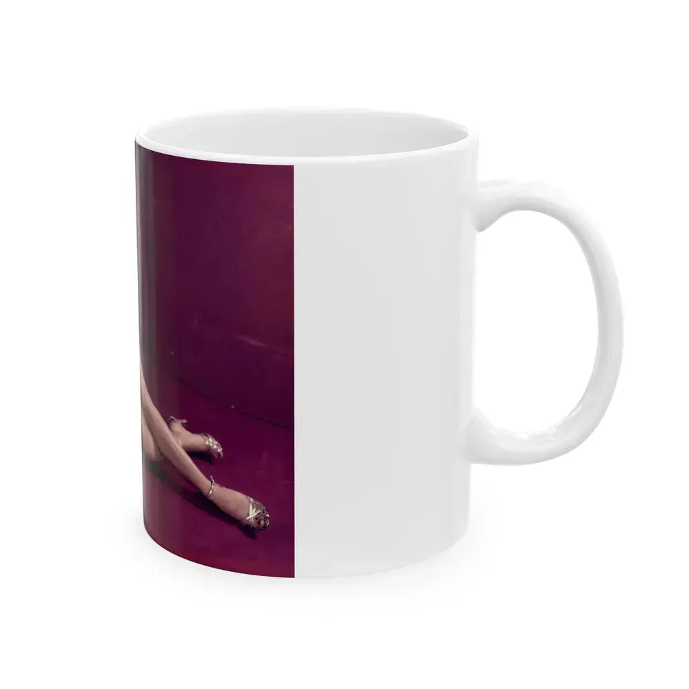 Barbara Nichols #302 (Vintage Female Icon) White Coffee Mug - Go Mug Yourself