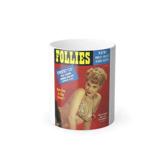 Barbara Nichols #306 - Mag. Cover (Vintage Female Icon) Color Changing Mug 11oz 11oz - Go Mug Yourself
