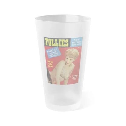 Barbara Nichols #306 - Mag. Cover (Vintage Female Icon) Frosted Pint Glass 16oz 16oz Frosted - Go Mug Yourself